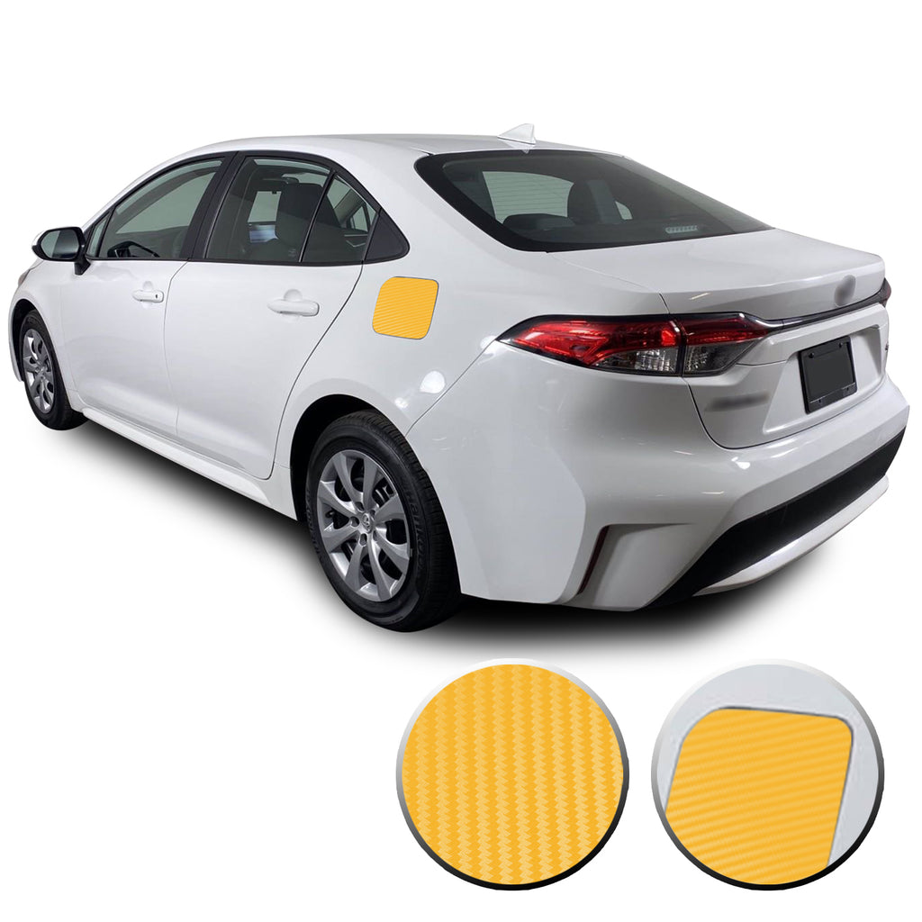Fuel Tank Cap Gas Box Overlay Decal Precut Trim Compatible with and Fits Corolla Toyota 2020