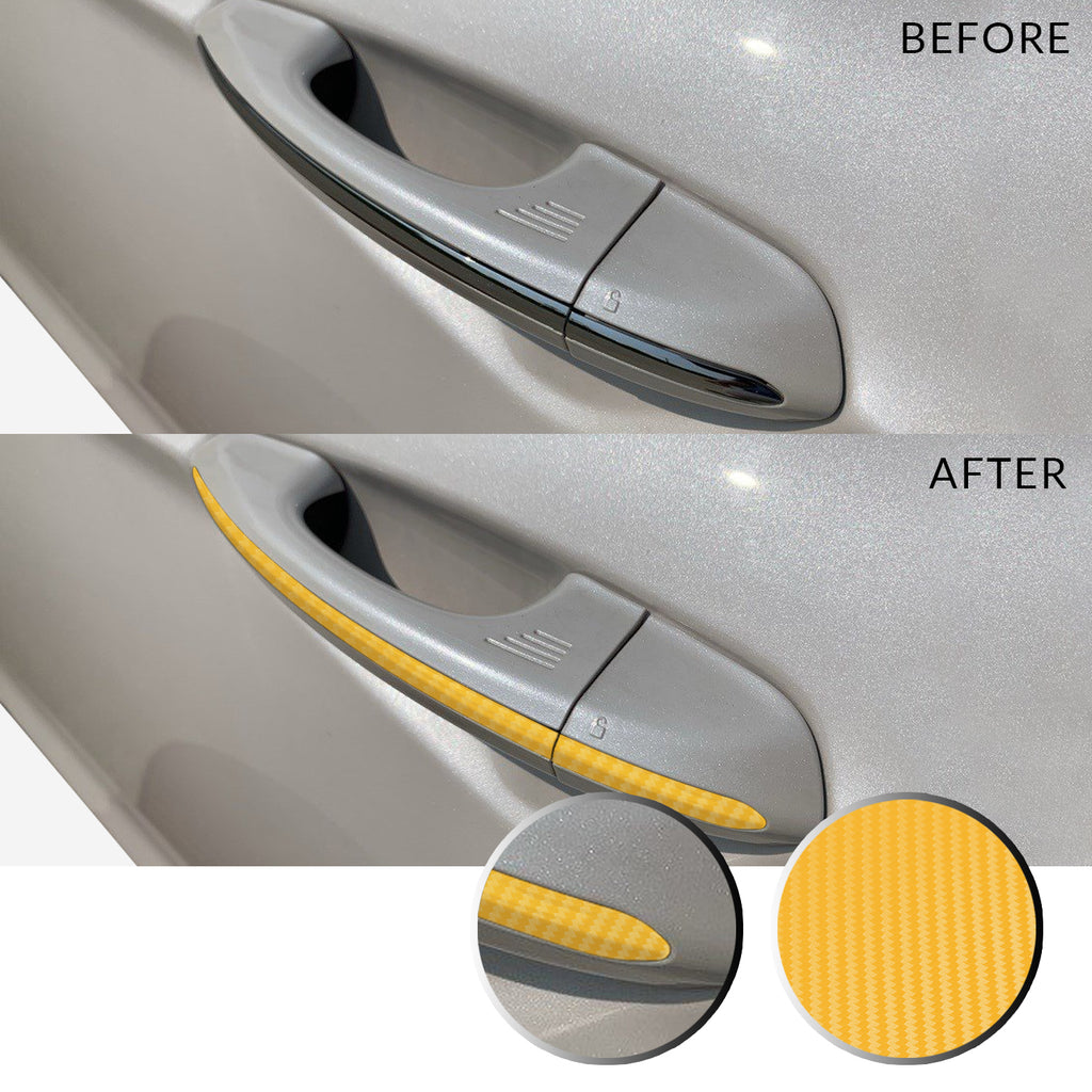 Door Handle Overlay Wrap Vinyl Decal Trim Compatible with and Fits Ford Fusion 2013-2019