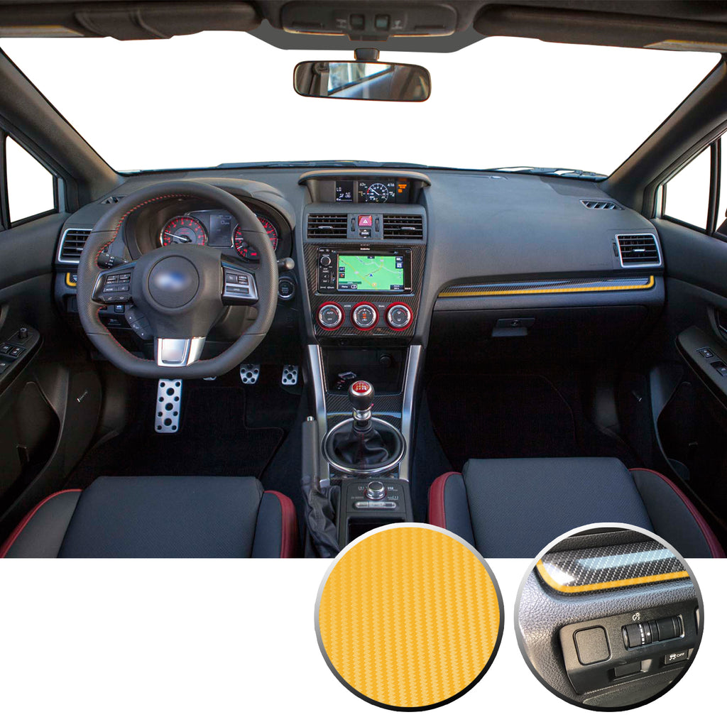 Interior Dash Pinstripe Vinyl Trim Decal Compatible with and Fits WRX STi Subaru 2015-2020
