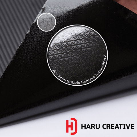 Silver 4D Carbon Fiber Vinyl Wrap - Adhesive Decal Film Sheet Roll - Haru Creative 4D Carbon Fiber