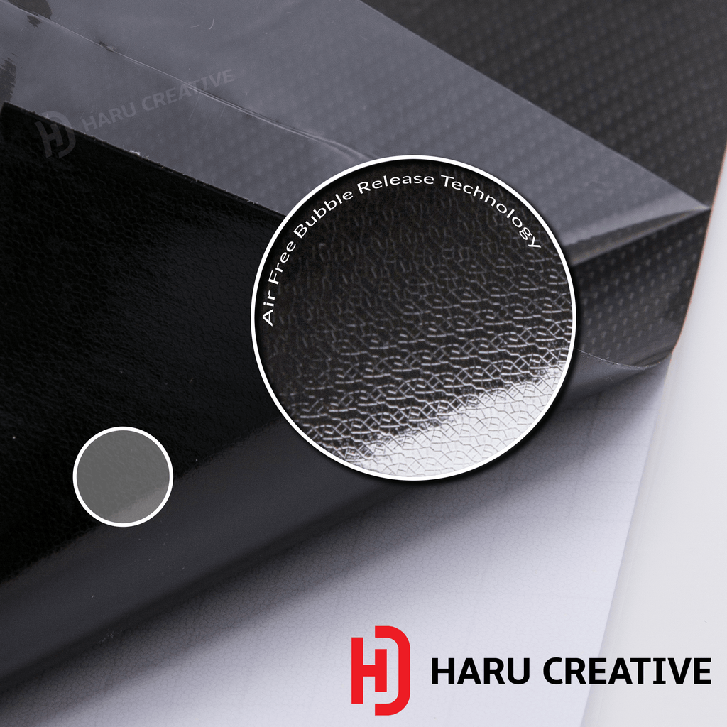 Silver 5D Carbon Fiber Vinyl Wrap - Adhesive Decal Film Sheet Roll - Haru Creative 5D Carbon Fiber