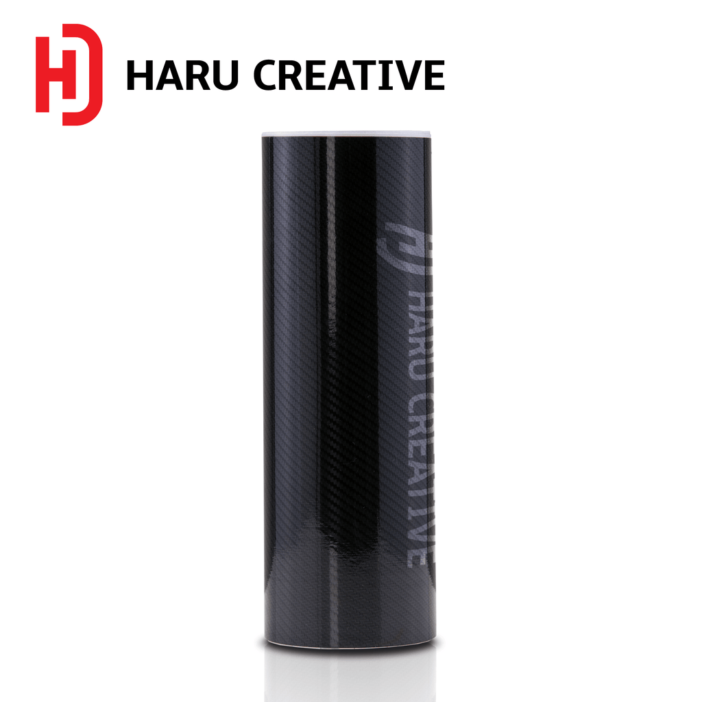 Black 5D Carbon Fiber Vinyl Wrap - Adhesive Decal Film Sheet Roll - Haru Creative 5D Carbon Fiber