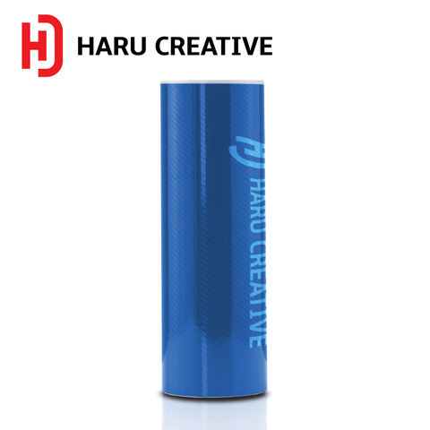 Blue 5D Carbon Fiber Vinyl Wrap - Adhesive Decal Film Sheet Roll - Haru Creative 5D Carbon Fiber