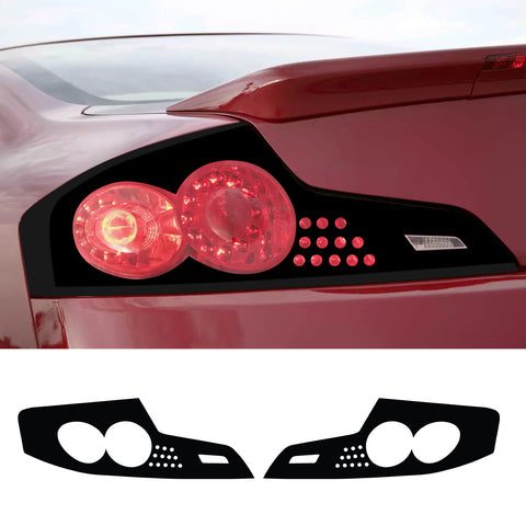 Tail Light GTR Style Blackout Precut Vinyl Overlay Compatible with Infiniti G35 Coupe 2006 2007