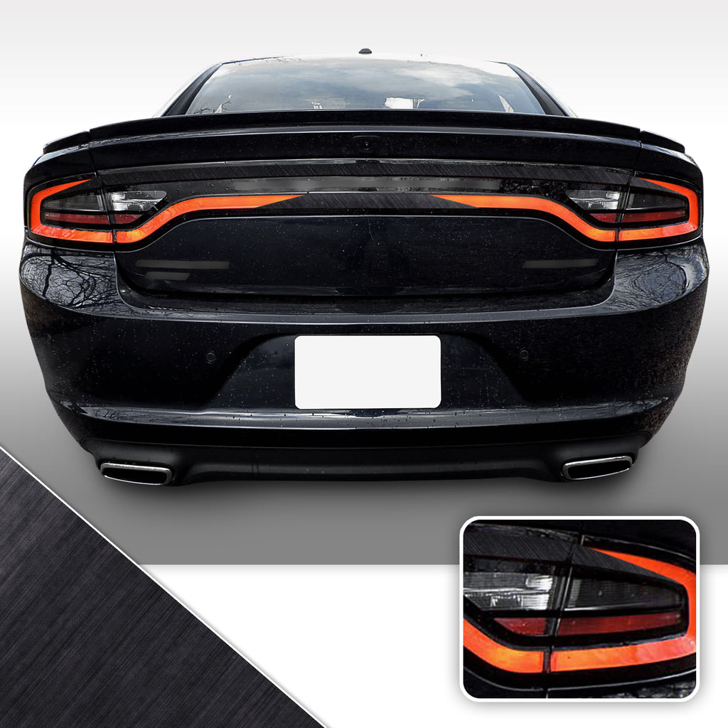 Tail Light Accent Vinyl Wrap Overlay Kit V2 Compatible with Dodge Charger 2015-2020