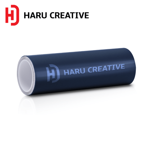 Blue Brushed Aluminum Vinyl Wrap - Adhesive Decal Film Sheet Roll - Haru Creative Brushed Aluminum