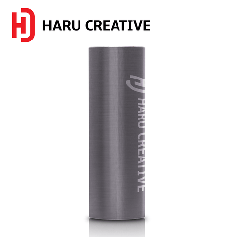 Grey Brushed Aluminum Vinyl Wrap - Adhesive Decal Film Sheet Roll - Haru Creative Brushed Aluminum