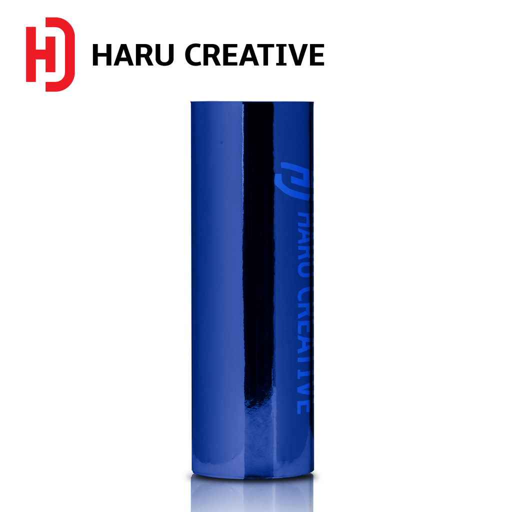 Blue Chrome Vinyl Wrap - Adhesive Decal Film Sheet Roll - Haru Creative Chrome