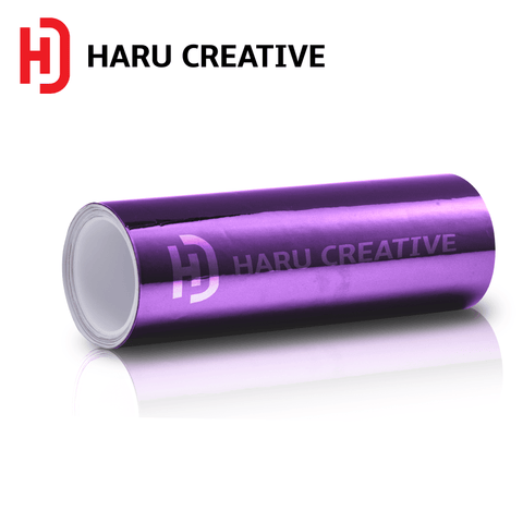 Purple Chrome Vinyl Wrap - Adhesive Decal Film Sheet Roll - Haru Creative Chrome