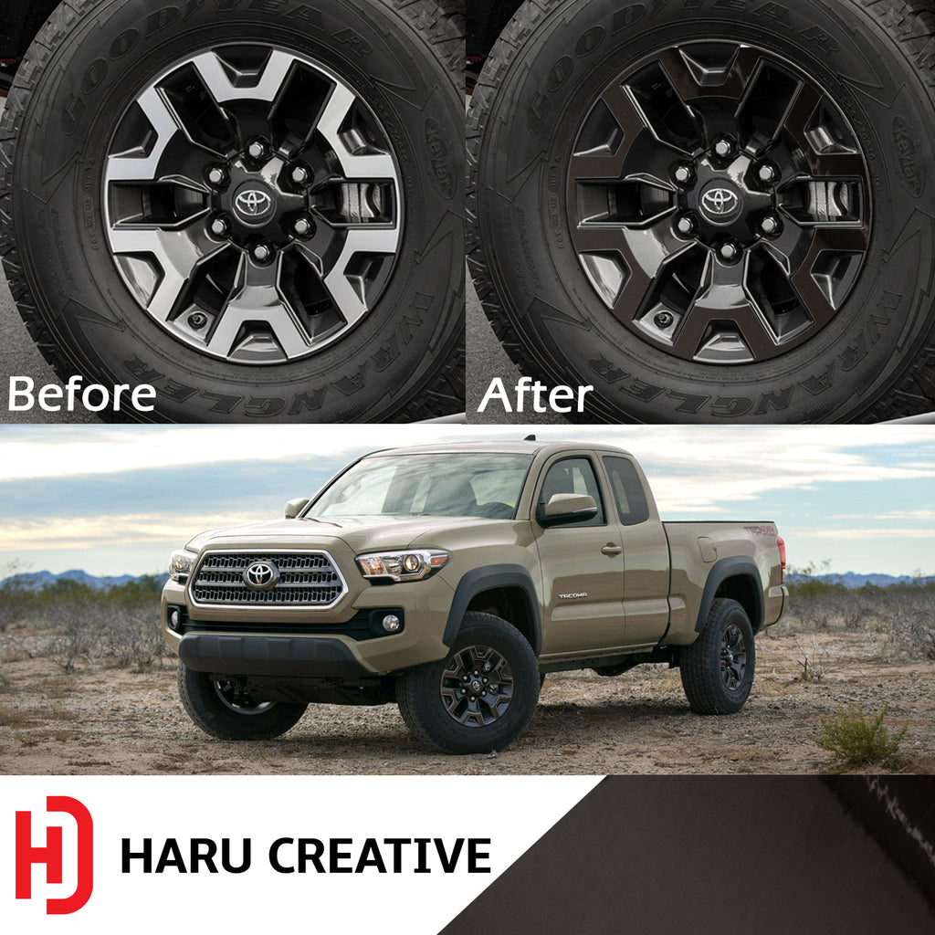 Wheel Rim Overlay Vinyl Decal Compatible with and Fits Toyota Tacoma TRD Off Road 2016-2018