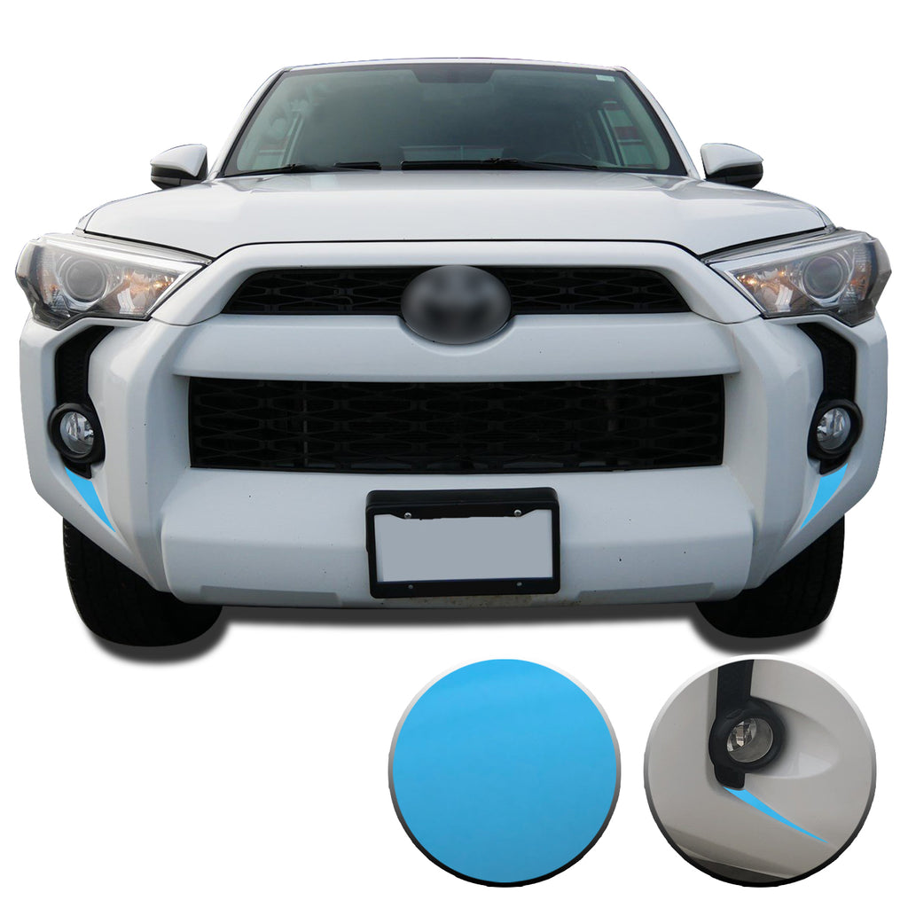 Fog Light Bezel Fangs Vinyl Wrap Overlay Kit Compatible with and Fits 4Runner 2014-2020