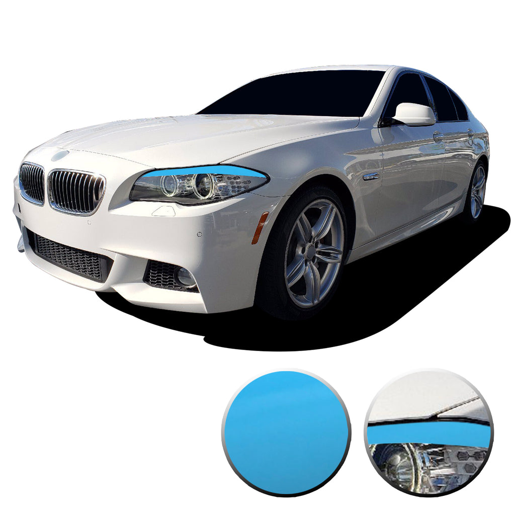 Headlight Eyelid Eyebrow Graphic Vinyl Decal Compatible with BMW 5 Series F10 2011-2013