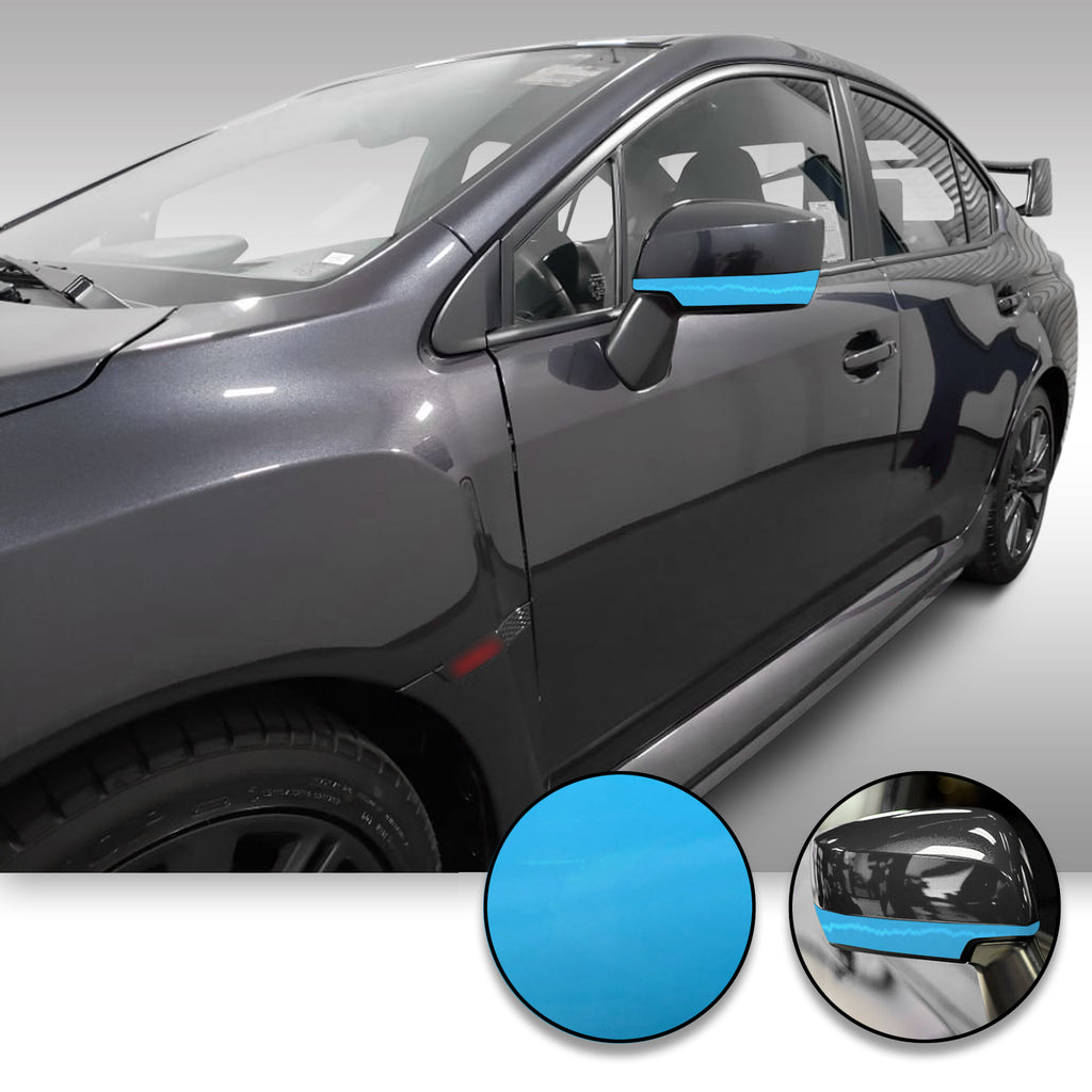 Side Mirror Accent Trim Overlay Wrap Vinyl Decal Sticker Compatible with and Fits WRX STi 2015-2020