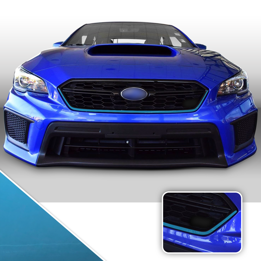Front Grille Pinstripe Vinyl Decal Overlay Wrap Trim Compatible with and Fits WRX STi 2018-2020