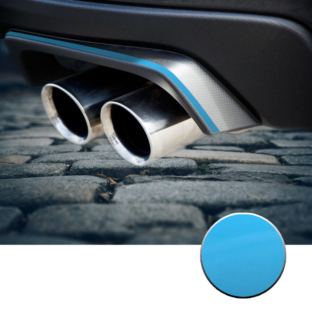 Exhaust Stripe Overlay Trim Decal Compatible With and Fits 2015-2020 Subaru WRX STi