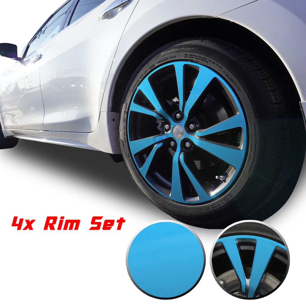 18" Wheel Rim Chrome Delete Vinyl Wrap Overlay Kit Compatible with and Fits Maxima 2016 - 2020