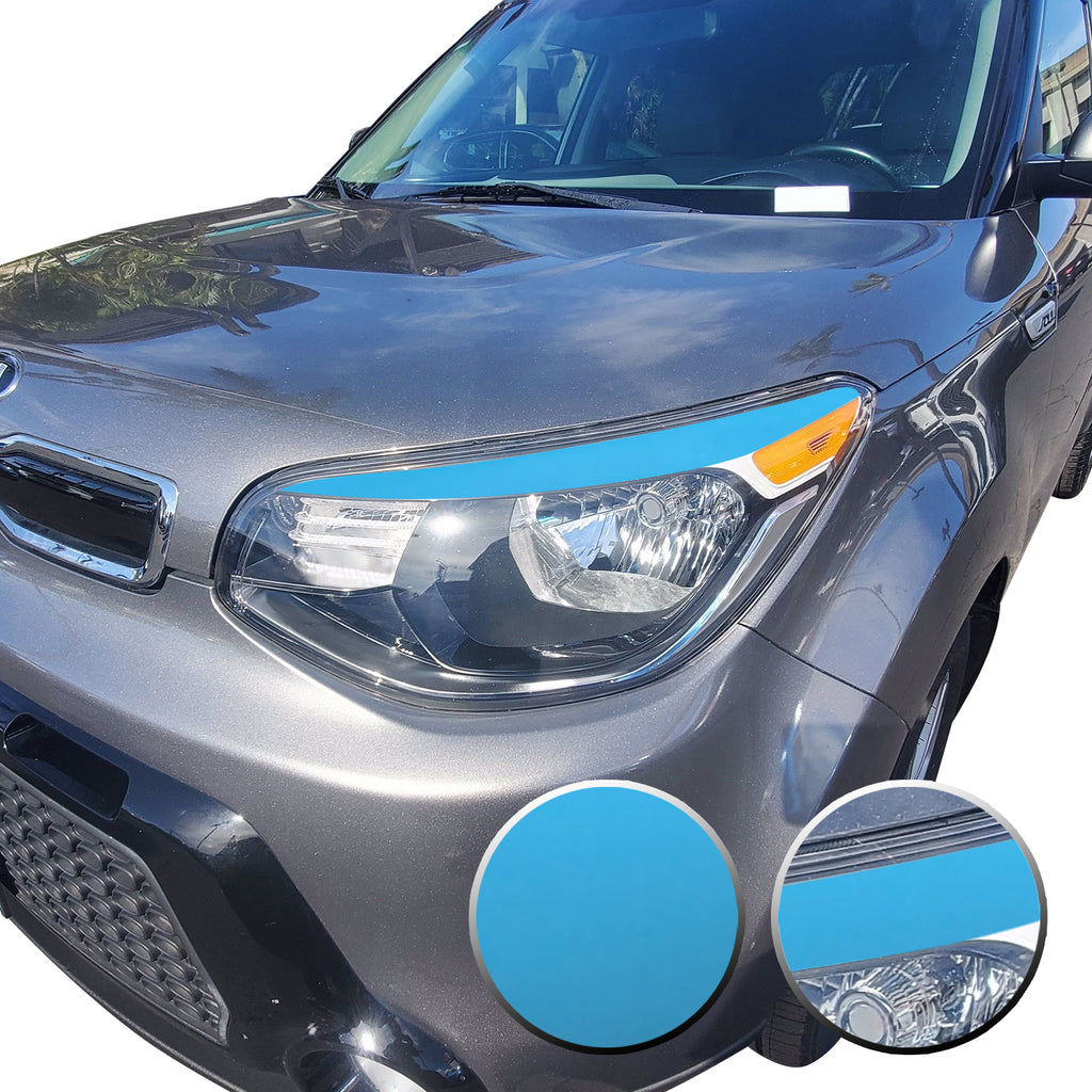 Eyelid Accent Overlay Precut Decal Vinyl Trim Compatible with and Fits Kia Soul 2014 2015 2016