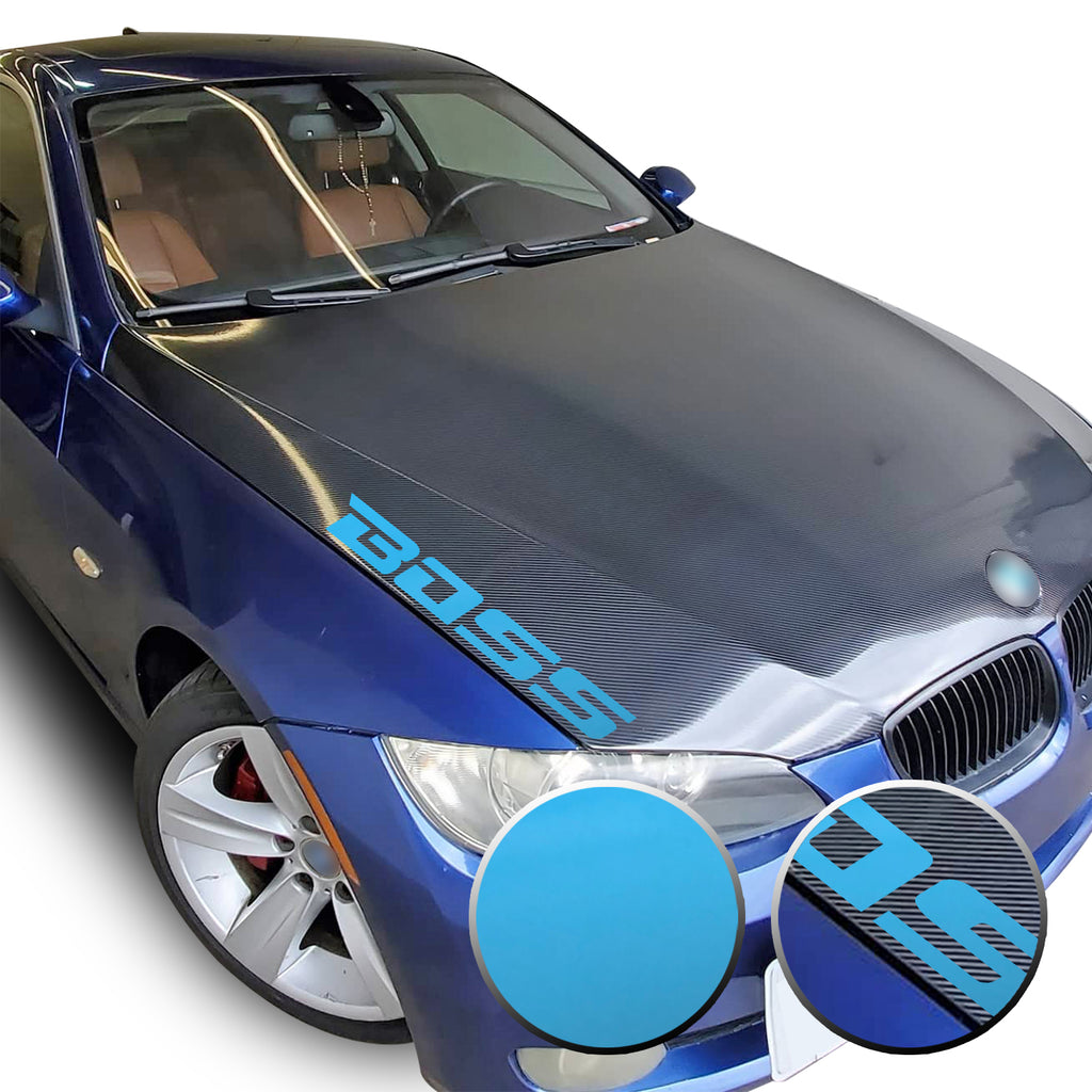 21" x 2.1" Boss Racing Performance Hood Trunk Universal Overlay Pre Cut Graphic Vinyl Decal