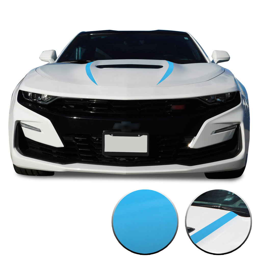 Front Hood Spear Vinyl Wrap Decal Cover Protector Compatible with and fits Camaro 2019-2020