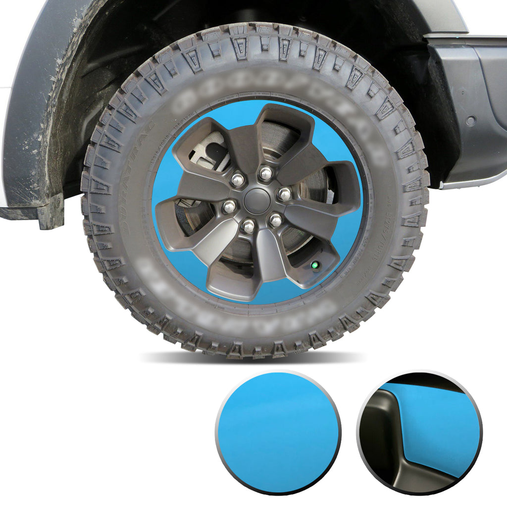 Full Wheel Overlay Rim Accent Vinyl Decal Wrap Compatible with Ram Rebel 2018+