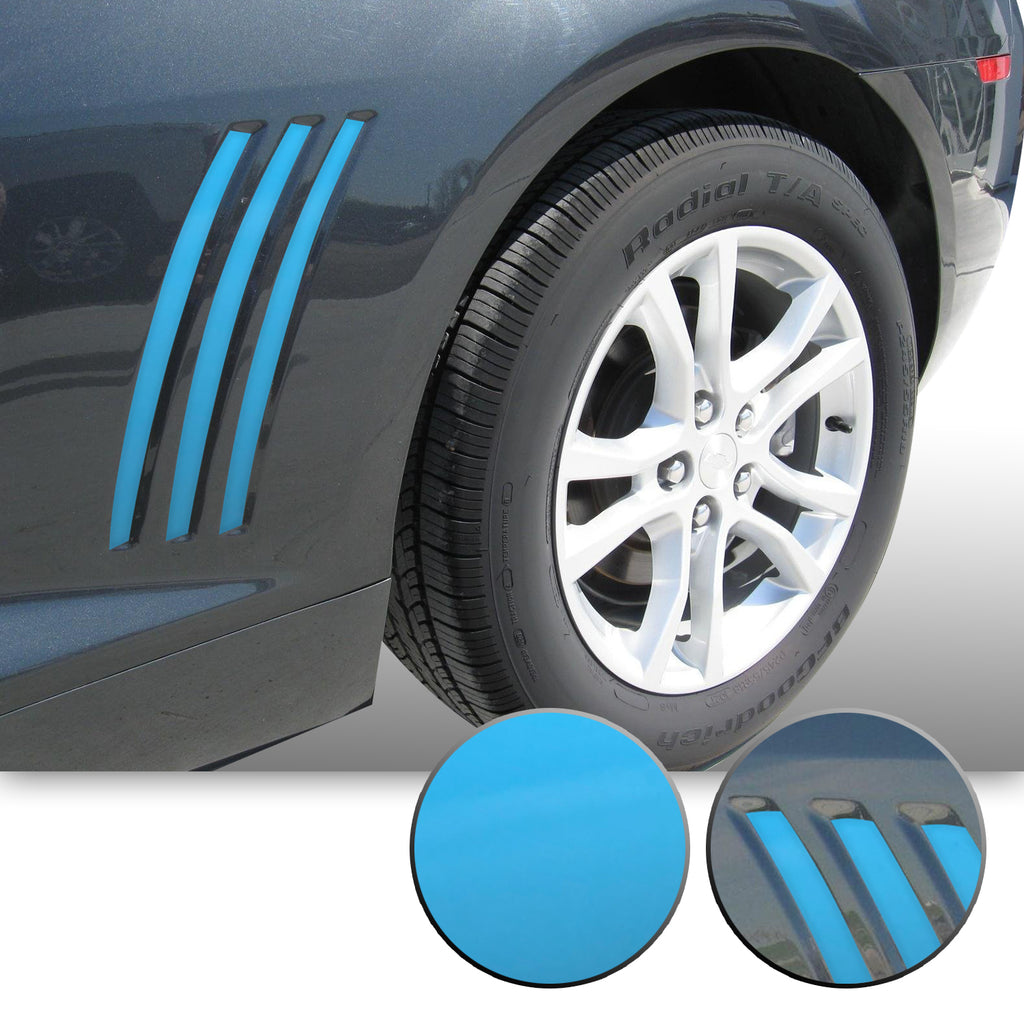 Side Vent Stipe Insert Overlay Vinyl Decal Compatible with and Fits Chevy Camaro 2010-2015