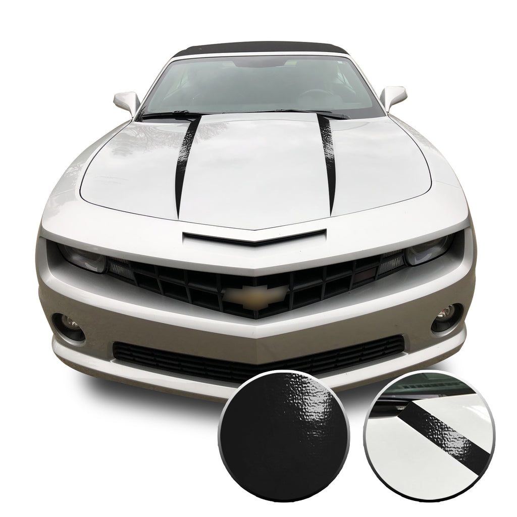 Hood Spears Vinyl Decal Overlay Trim Wrap Compatible with & Fits Camaro 2010-2015