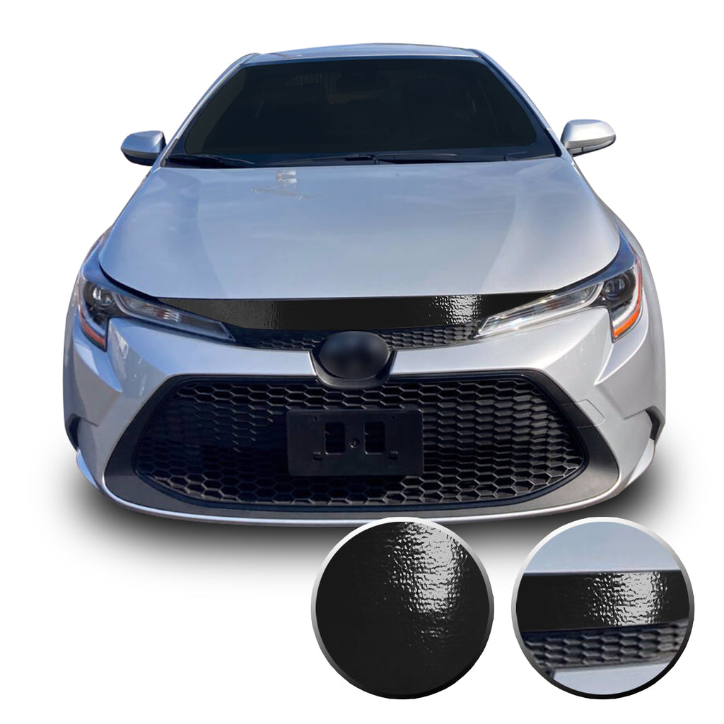 Hood Front Bumper Blackout Decal Vinyl Wrap Kit Compatible with Toyota Corolla LE XLE 2020 2021