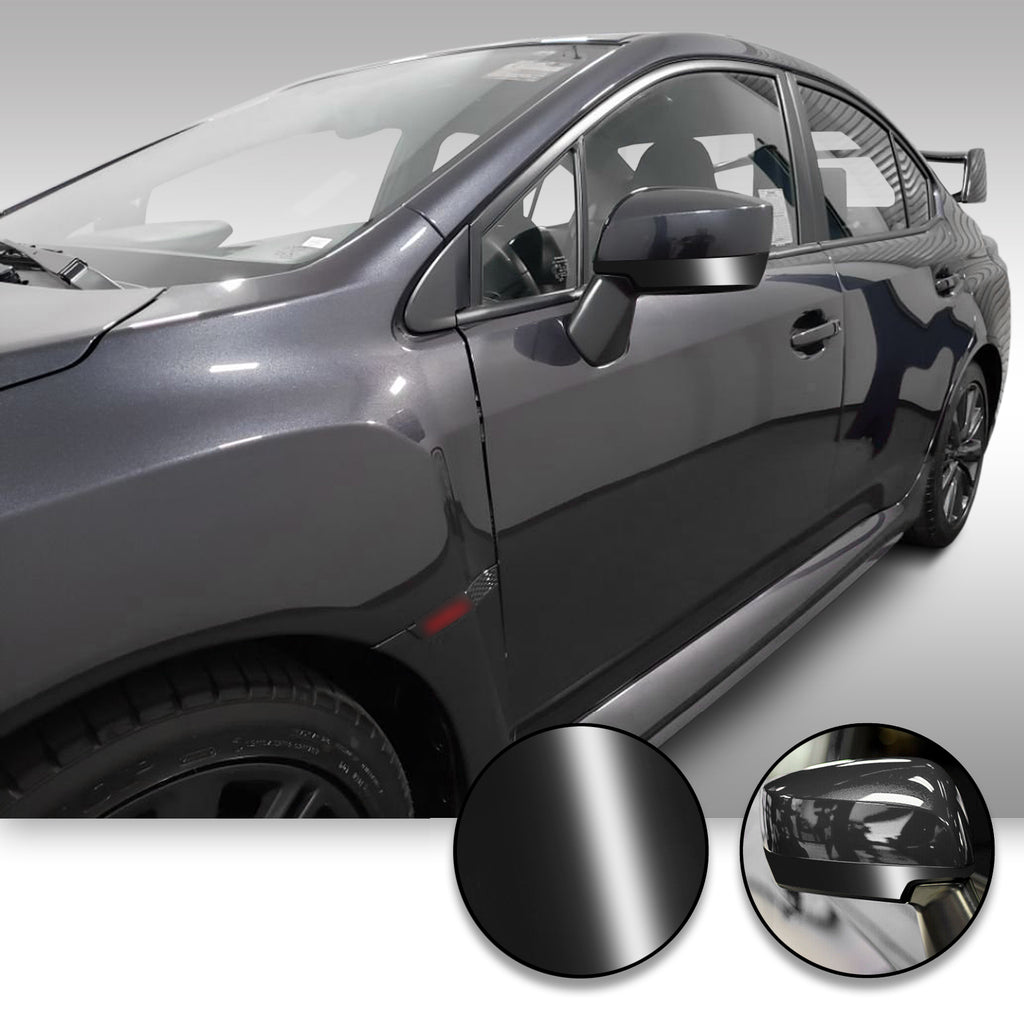 Side Mirror Accent Trim Overlay Wrap Vinyl Decal Sticker Compatible with and Fits WRX STi 2015-2020