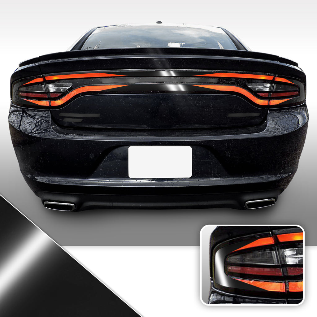 Tail Light Accent Vinyl Wrap Overlay Kit V1 Compatible with Dodge Charger 2015 - 2020