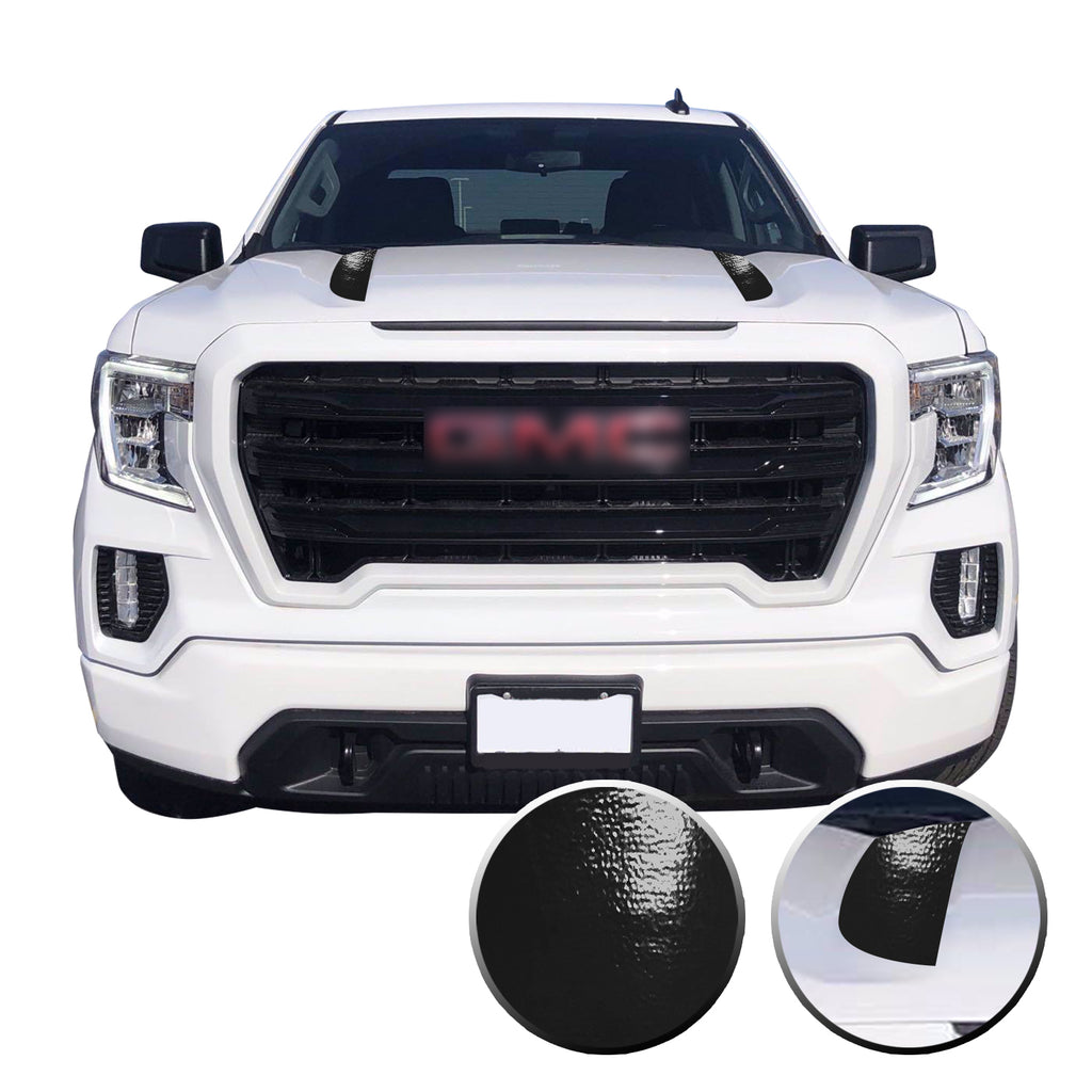 Hood Spear Stripes Trim Vinyl Decal Compatible with GMC Sierra 2020 - 2021
