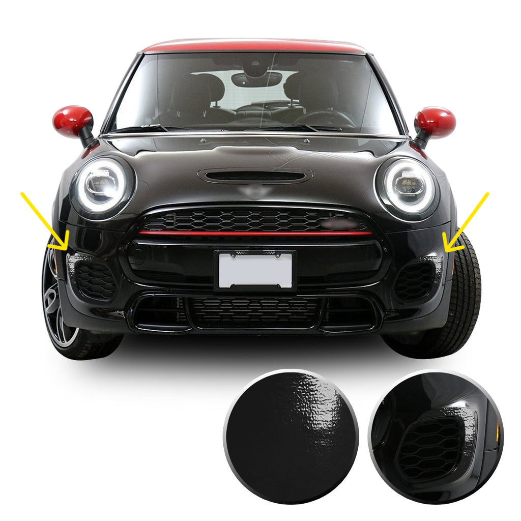 Front Bumper Bezel Accent Vinyl Decal Overlay Wrap Compatible with John Cooper Works F56 F57 F55 Mini 2015-2020