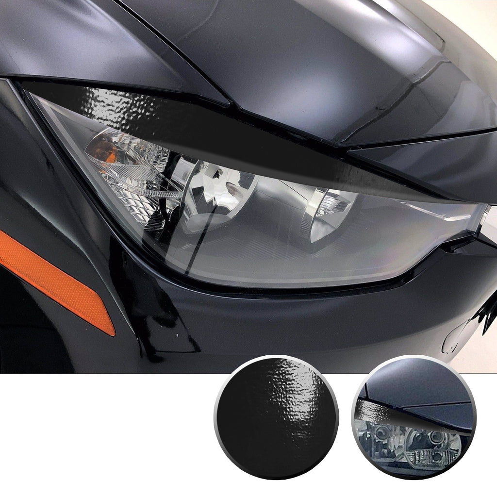 Headlight Eyelid Eyebrow Overlay Vinyl Decal Compatible with BMW 3 Series F30 2012 - 2016