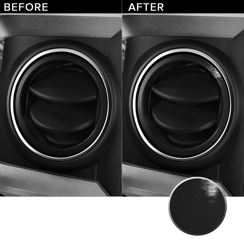 AC Vent Ring (4 Piece Kit) Overlay Vinyl Decal Compatible with and Fits Toyota Tacoma 2016-2019