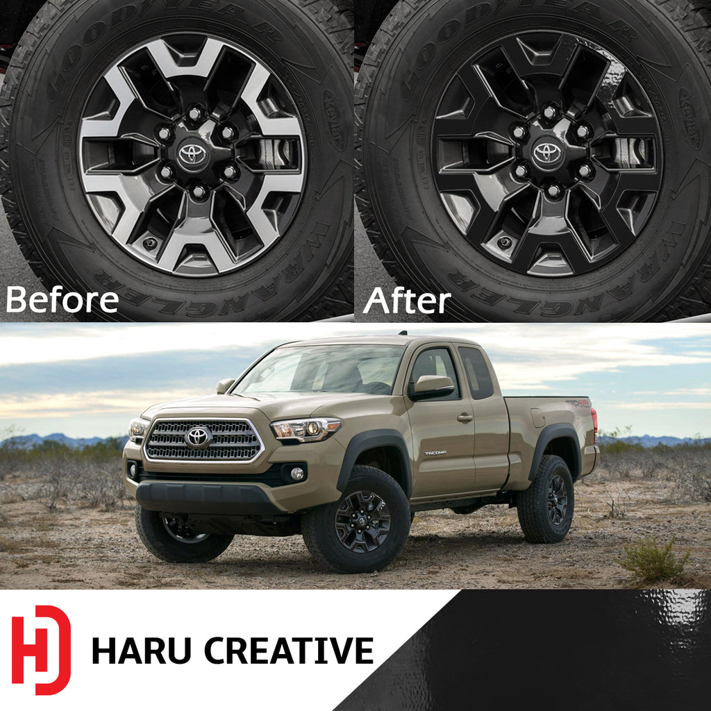 Wheel Rim Overlay Vinyl Decal Compatible with and Fits Toyota Tacoma TRD Off Road 2016-2018