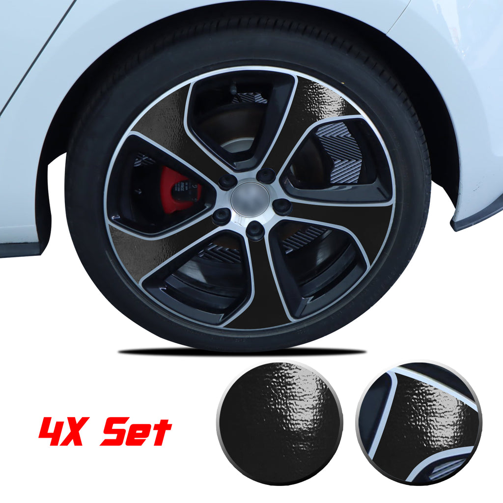 Wheel Rim Overlay Graphic Vinyl Decal Compatible with Volkswagen MK7 GTi 2014-2020