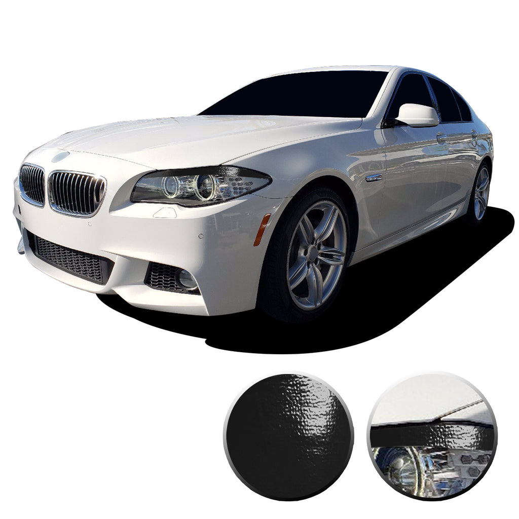 Headlight Eyelid Eyebrow Graphic Vinyl Decal Compatible with BMW 5 Series F10 2011-2013