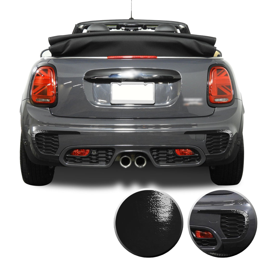 Rear Bumper Bezel Accent Vinyl Decal Overlay Wrap Compatible with John Cooper Works F56 F57 F55 Mini 2015-2020