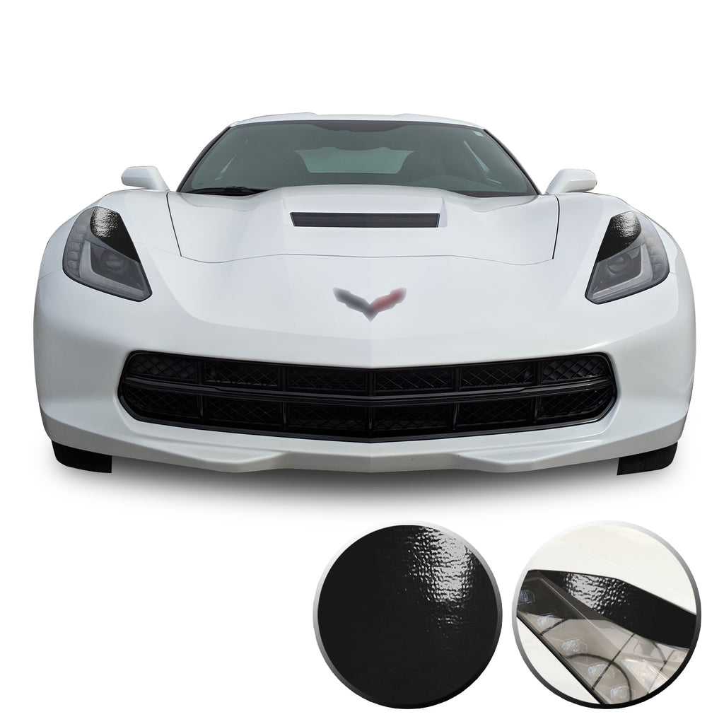 Headlight Eyelids Vinyl Decal Overlay Wrap Compatible with Corvette C7 2014-2019