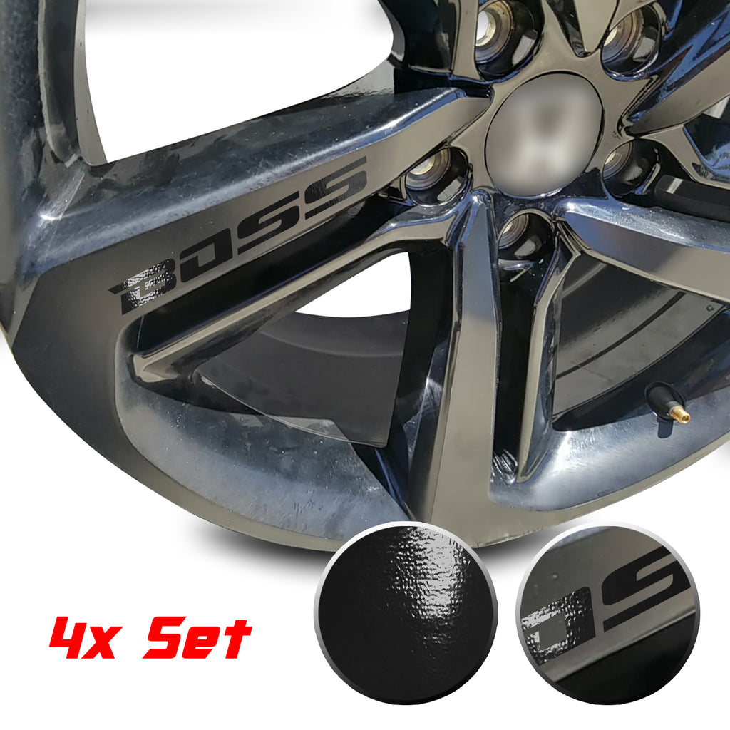 5.1" x .5" Boss Racing Performance Wheel Rim Overlay Pre Cut Graphic Universal Vinyl Decal
