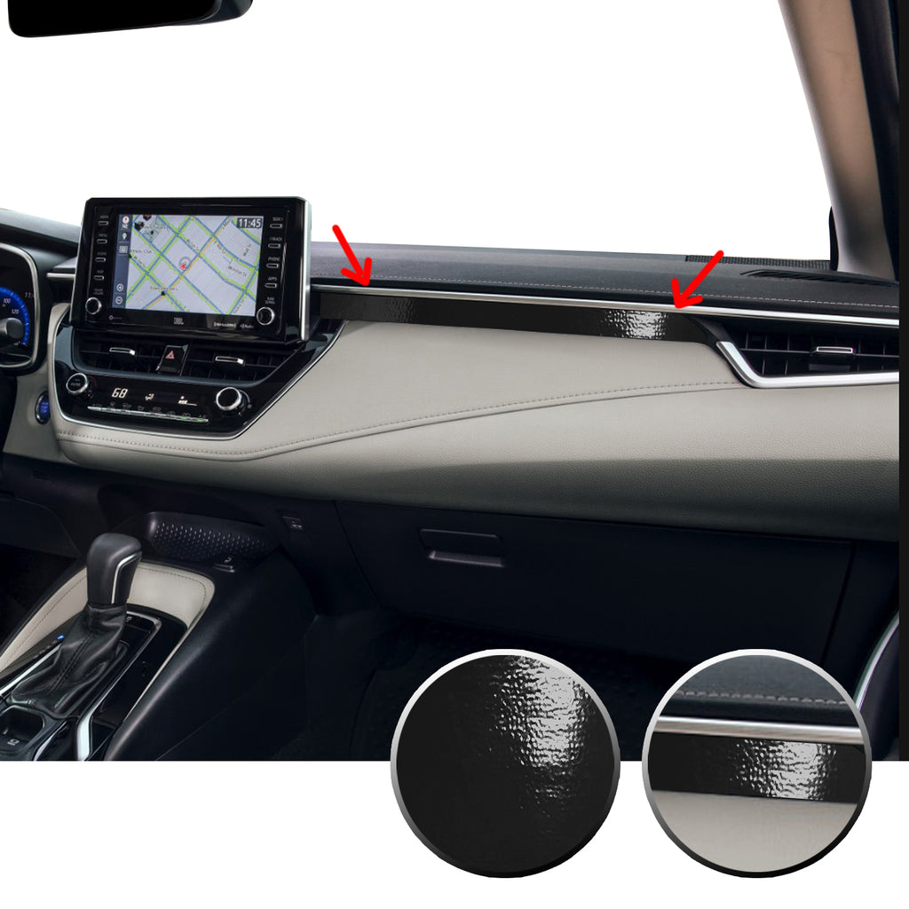 Center Dashboard Accent Vinyl Overlay Trim Precut Compatible with and Fits Corolla Toyota 2020