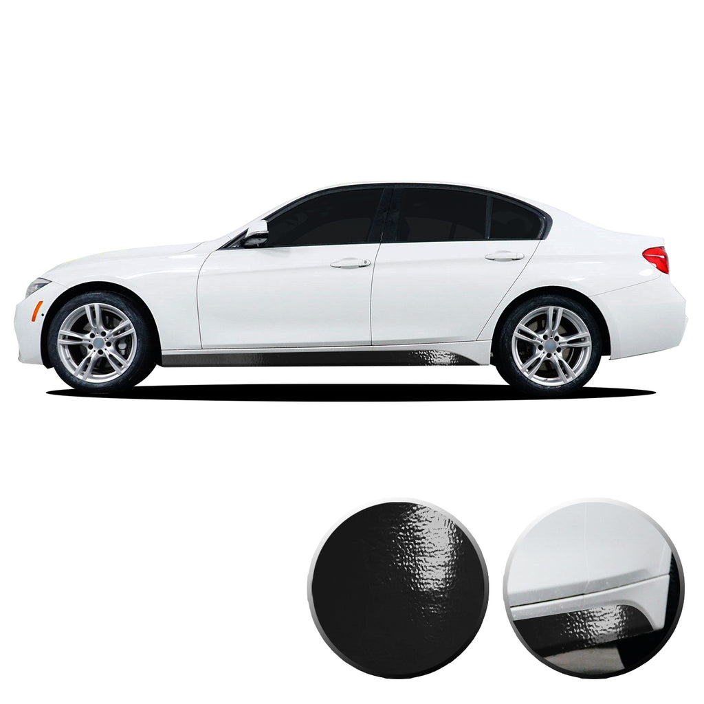 Lower Panel Side Skirt Accent Vinyl Overlay Compatible with BMW 3 Series F30 F31 E90 E91 2007-2019