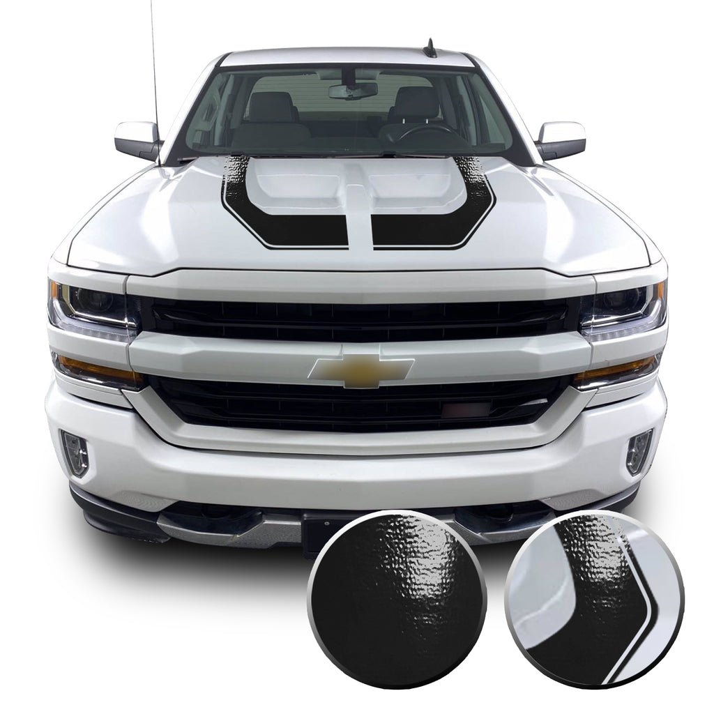 Rally Edition Style Hood Decal for 2016-2018 Z71 Chevrolet Silverado 1500