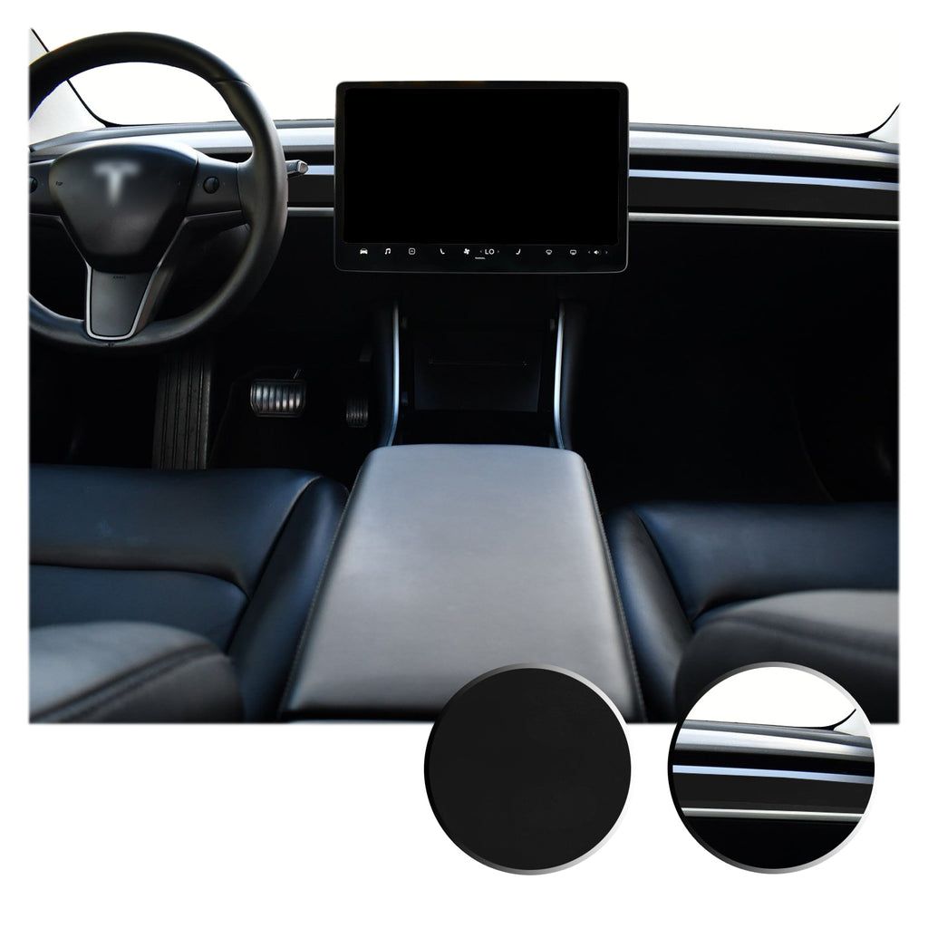 Dashboard Overlay Decal Trim Kit Compatible with and Fits Tesla Model 3 2017-2020