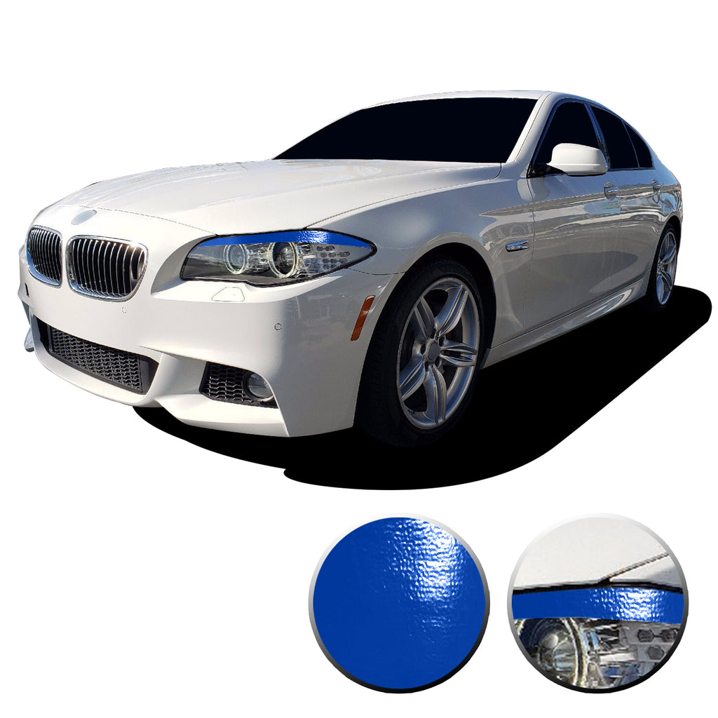 Headlight Eyelid Eyebrow Graphic Vinyl Decal Compatible with BMW 5 Series F10 2011-2013
