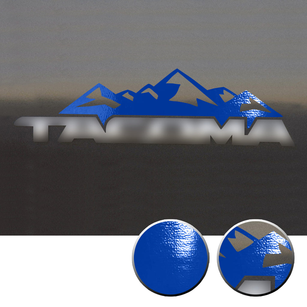 2x Door Badge Emblem Mountain Vinyl Decals Overlay Compatible with Toyota Tacoma 2016-2020