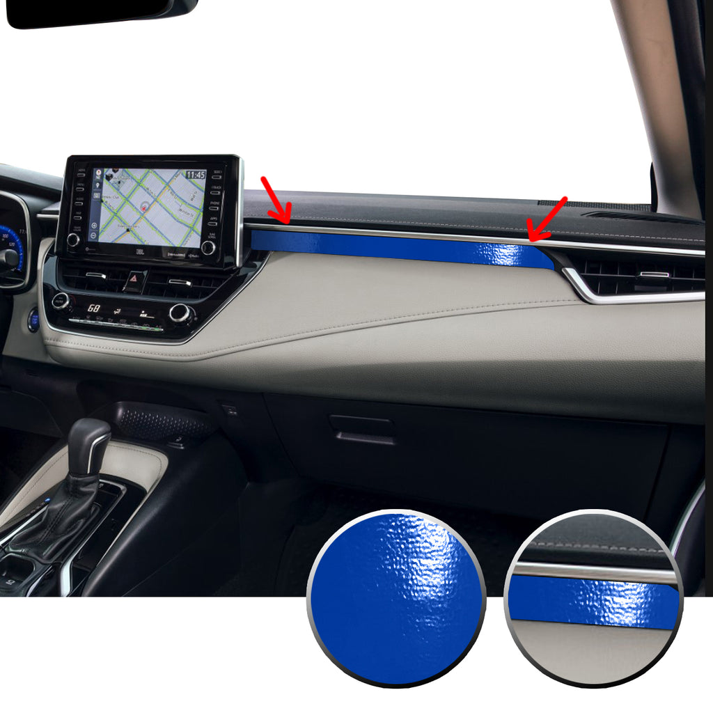 Center Dashboard Accent Vinyl Overlay Trim Precut Compatible with and Fits Corolla Toyota 2020