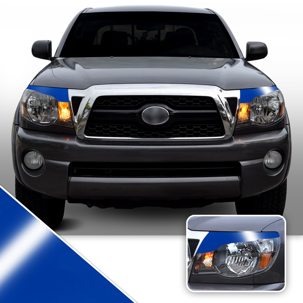 Headlight Eyelid Accent Vinyl Decal Overlay Wrap Compatible with Toyota Tacoma 2005-2011