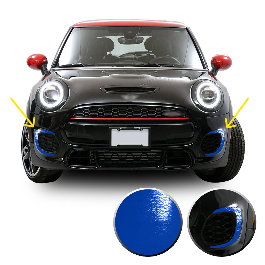 Front Bumper Bezel Accent Vinyl Decal Overlay Wrap Compatible with John Cooper Works F56 F57 F55 Mini 2015-2020