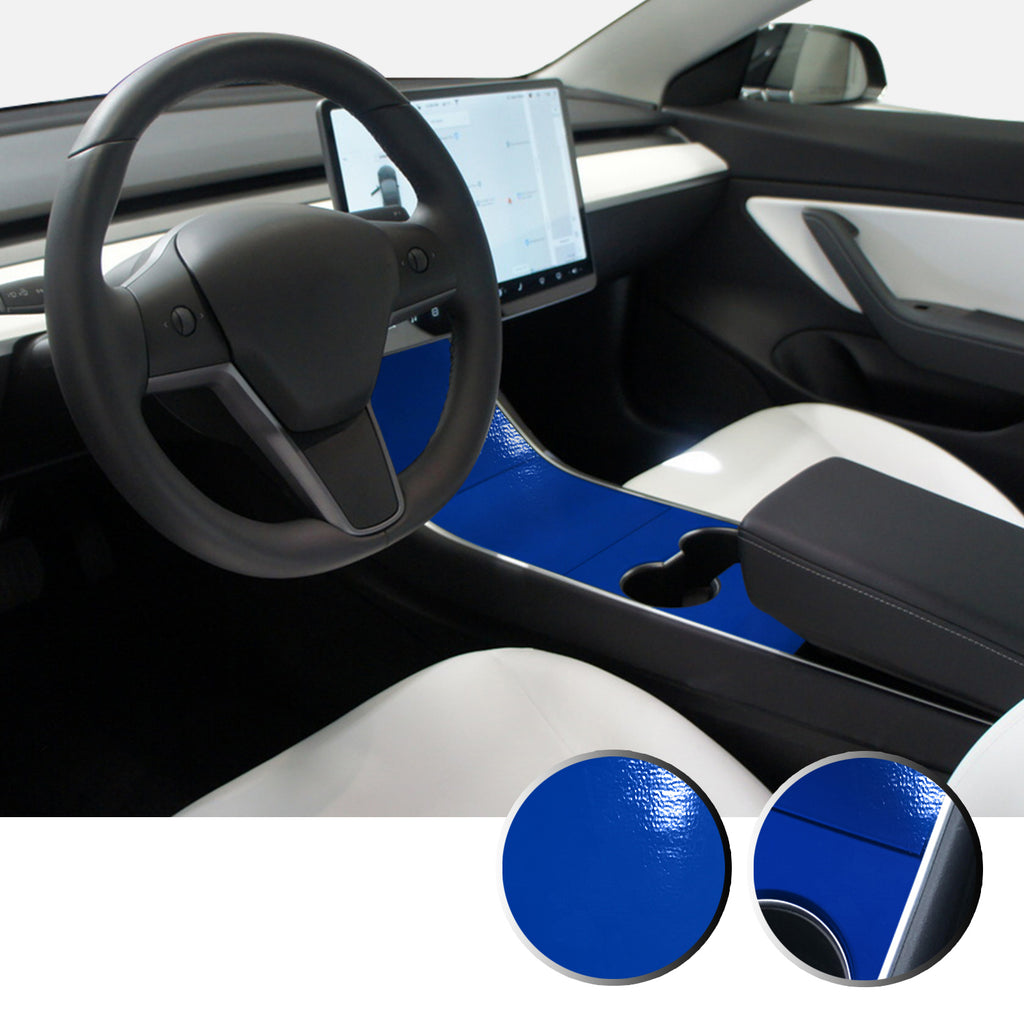 Center Console Vinyl Decal Overlay Trim Wrap Compatible with and Fits Model 3 2017-2020