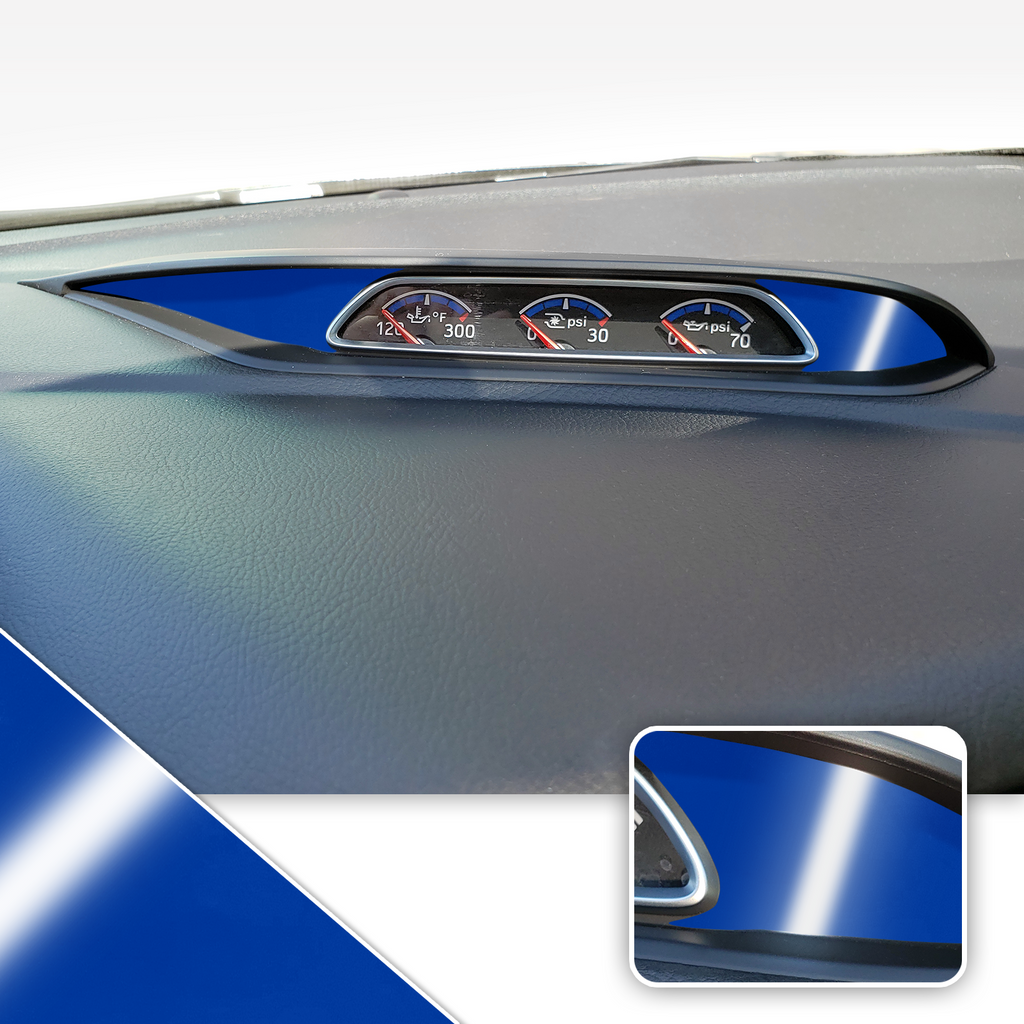 Turbo PSI Pod Instrument Gauges Vinyl Accent Overlay Wrap Trim Compatible with Ford Focus ST RS 2013-2018
